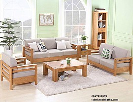 Bộ sofa gỗ phòng khách BSF-MHG053