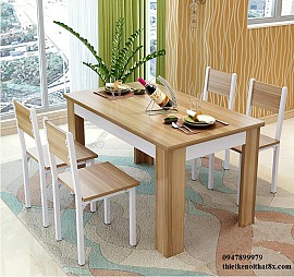 Bàn ăn hình chữ nhật mã BA-MHG020