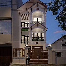 Thiết Kế Nhà Lô Phố 90m2 - 3 Tầng Thái Bình