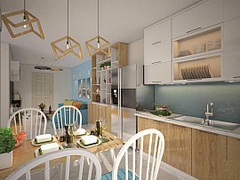 Thiết Kế Căn Hộ Chung Cư 52m2 - HH2B Linh Đàm