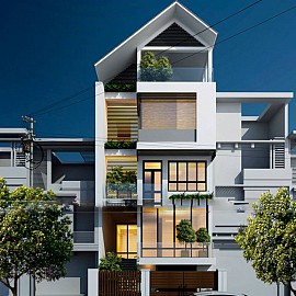 Thiết Kế Nhà Lô Phố 105m2 - 5 Tầng Hải Phòng