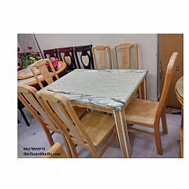 Bàn ăn gỗ sồi nga triện chữ thọ mã BA-MHG013