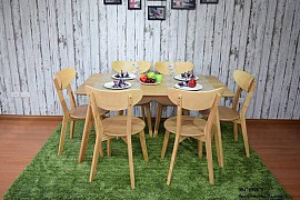 Bàn ăn gỗ sồi nga BA-MHG105