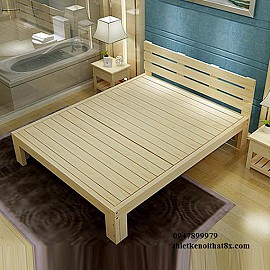 GIƯỜNG NGỦ GỖ THÔNG HIỆN ĐẠI GN-MHG097