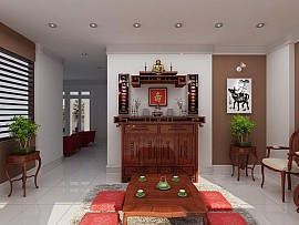 Phòng thờ đẹp theo thiết kế AG-MHG100