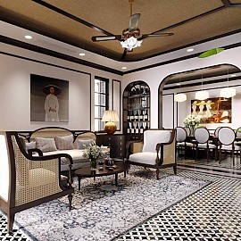 Thiết Kế Kiến Trúc Và Nội Thất Biệt Thự Phong Cách Indochine - Sự Giao Thoa Bản Sắc